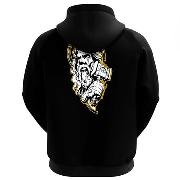 Viking Clothing Viking A Nordic God Odin and His Hammer Hoodie RLT12