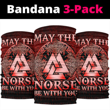 Viking Bandana May The Norse Be With You Viking Red Version Bandana RLT12