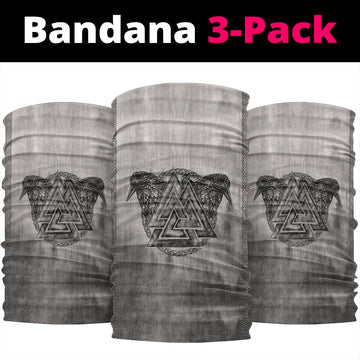 Viking Bandana Viking Valknut and Raven Bandana RLT12