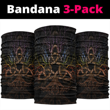 Viking Bandana Colorful Tree Of Life With Triquetra Bandana RLT12