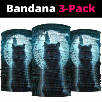 Viking Bandana Fenrir Viking Wolf Cyan Version Bandana RLT12