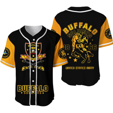 Buffalo Soldiers African American Legend Of The Black Soldiers Baseball Jersey