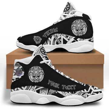 (Custom) Viking - Birds Raven Huginn And Muninn Celtic Tree Sneakers J13 RLT12