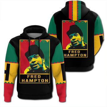 African Hoodie Fred Hampton Black History Month Style Hoodie