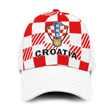 Croatia Football Classic Cap Checkerboard World Cup 2022 Ver.03 LT14