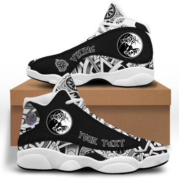 (Custom) Viking - Celtic Symbol Of Yin And Yang Druidic Yggdrasil Tree Sneakers J13 RLT12