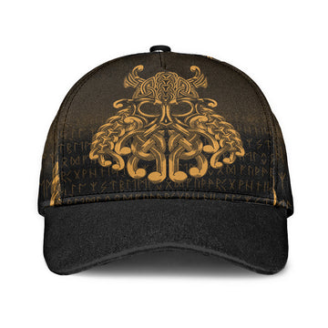 Viking Classic Cap Vikings Odin Valhalla Gold Version Classic Cap RLT12