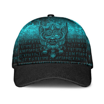 Viking Classic Cap Viking Odin Allfather In Asgard Cyan Version Classic Cap RLT12