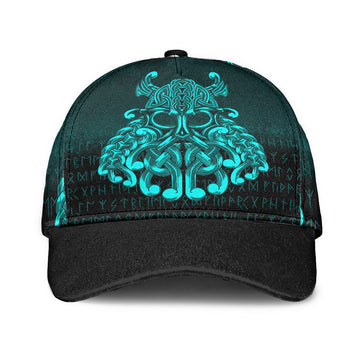 Viking Classic Cap Vikings Odin Valhalla Cyan Version Classic Cap RLT12