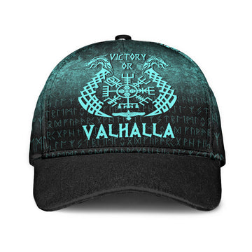 Wonder Print Shop Classic Cap - Victory or Valhalla - Cyan Version Classic Cap RLT12