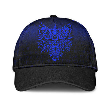Viking Classic Cap Odin The Allfather Asgard God and Chief Of Aesir Blue Version Classic Cap RLT12