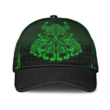 Viking Classic Cap Vikings Odin Valhalla Green Version Classic Cap RLT12