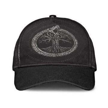 Viking Classic Cap Ouroboros with Tree Of Life Classic Cap RLT12