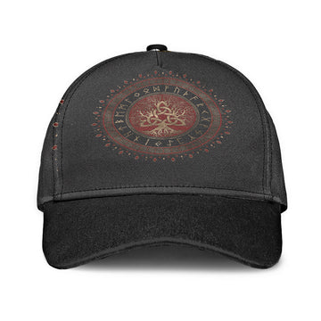 Viking Classic Cap Tree Of Life with Triquetra Classic Cap RLT12