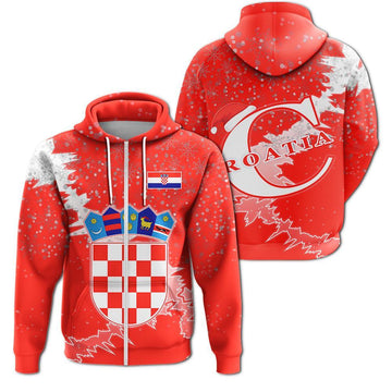 Croatia Christmas Coat Of Arms Zip Up Hoodie X Style