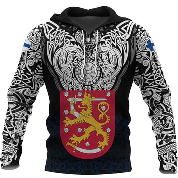 Viking Hoodie Finland Viking Symbol RLT12