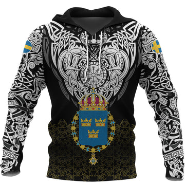 Viking Hoodie Sweden Viking Symbol RLT12