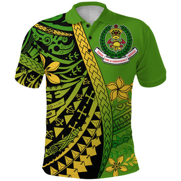 Tonga Fire And Emergency Services Polo Shirt Polynesian Minimalist Style LT9