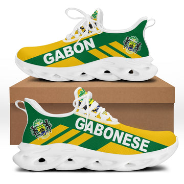 Wonder Print Shop Footwear - Gabon Stripe Style Clunky Sneakers LT10