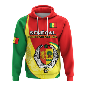 Custom Senegal Hoodie Happy 63th Independence Day LT14