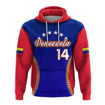 Custom Venezuela 2023 Hoodie Baseball Sporty Version LT14