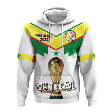 Custom Senegal Football Hoodie Champions WC 2022 LT14