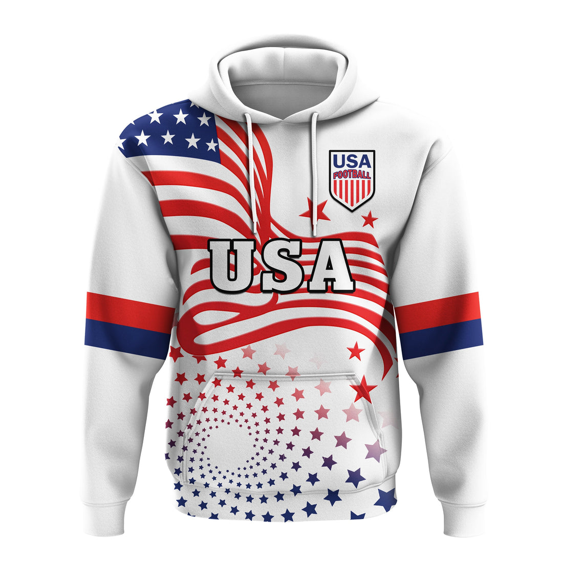 Custom United States Football Hoodie The Yanks USA Football 2022 LT14
