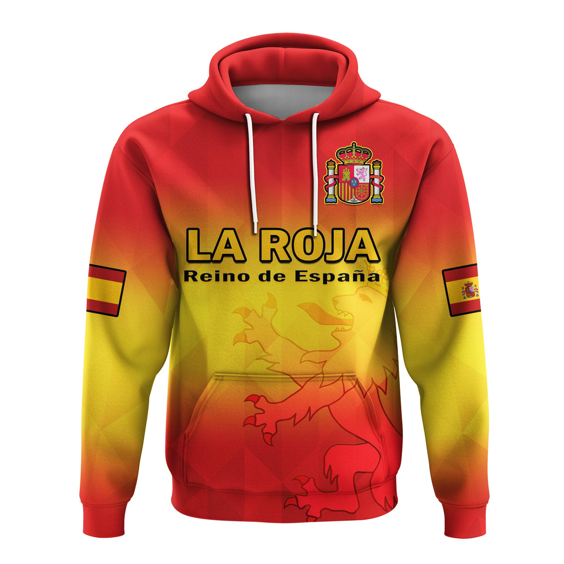 Custom Spain Football Hoodie La Roja Football 2022 LT14