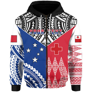 Custom Spirit Of TokoUso Zip Hoodie Tonga Samoa LT13