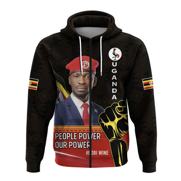 Uganda Zip Hoodie Bobi Wine People Power Our Power LT13