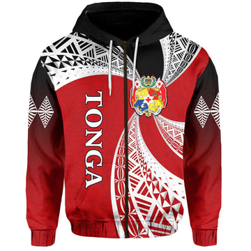 Tonga Distinctive Zip Hoodie Tongan Tapa Pattern LT13