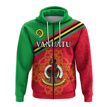 Vanuatu Zip Hoodie Pattern Sand Drawing LT13