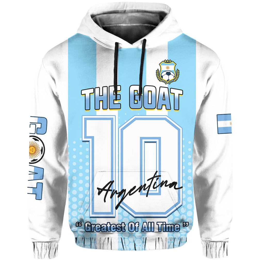 Argentina Football Hoodie Vamos La Albiceleste Soccer World Cup GOAT 2022 LT13
