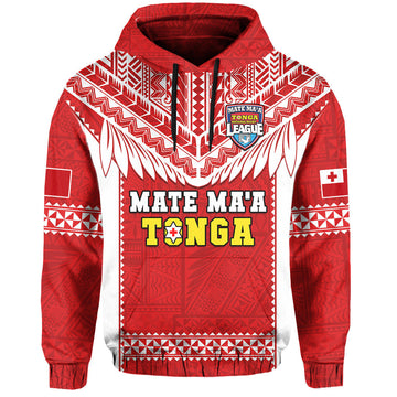 Tonga Rugby Hoodie Mate Maa Tonga Pacific Ngatu White LT14