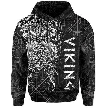 Viking Dad Hoodie Odin Runes Fathers Day LT13
