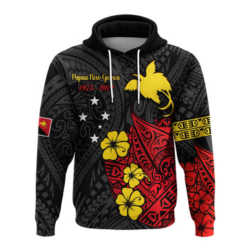 Papua New Guinea Anniversary Hoodie 47th Independence Day Since 1975 LT13