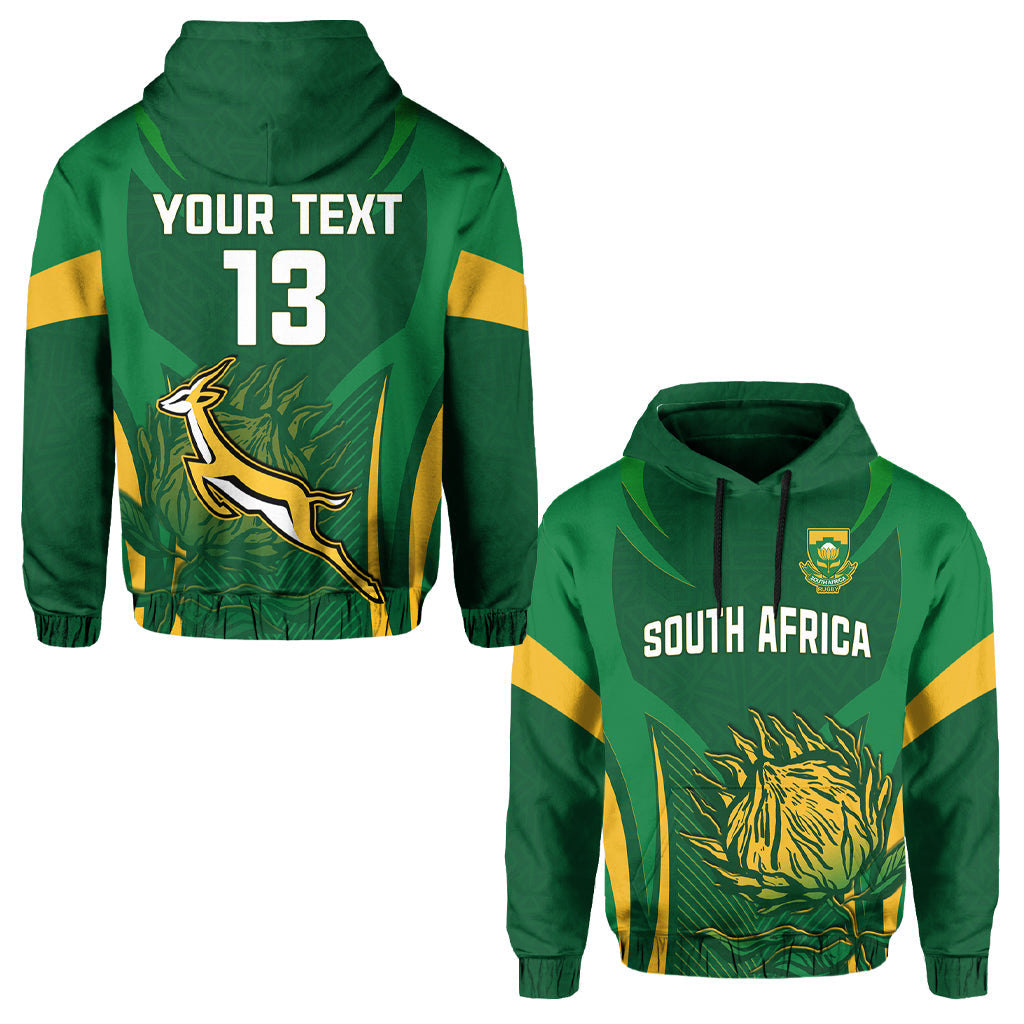 Custom South Africa Rugby Hoodie Springboks Champion LT13