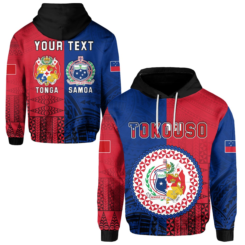 Custom TokoUso Hoodie Tonga Samoa Together LT13