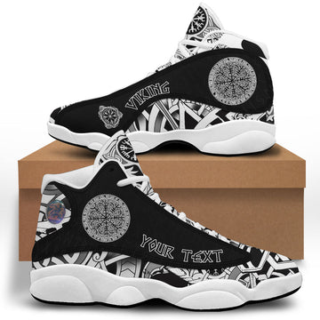 (Custom) Viking - Helm Of Awe Scandinavian Pattern Sneakers J13 RLT12