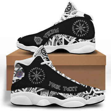 (Custom) Viking - Helm Of Awe Scandinavian Runes Sneakers J13 RLT12