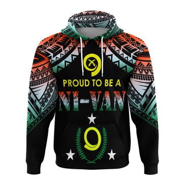 Vanuatu Proud To Be A Ni-Van - Polynesian Pattern Hoodie - Penama Province LT7