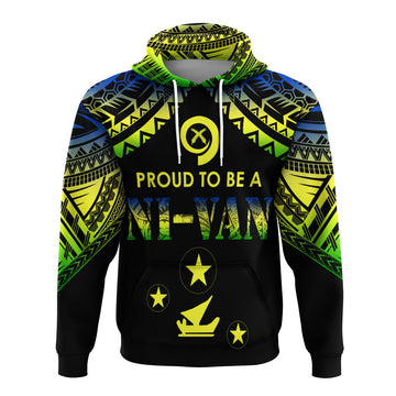 Vanuatu Proud To Be A Ni-Van - Polynesian Pattern Hoodie - Malampa Province LT7
