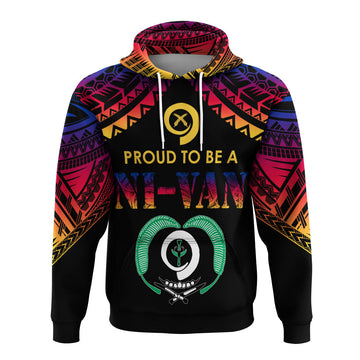 Vanuatu Proud To Be A Ni-Van - Polynesian Pattern Hoodie - Torba Province LT7