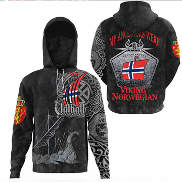 Viking Clothing Viking Norway Drakkar Gaiter Hoodie RLT12