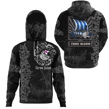 Viking Clothing Viking Drakkar Faroe Islands Warship Gaiter Hoodie RLT12