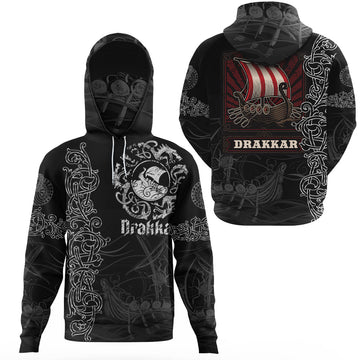 Viking Clothing Viking Drakkar Warship Gaiter Hoodie RLT12