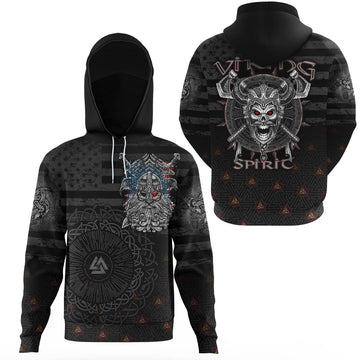 Viking Clothing American Viking The Viking Spirit Gaiter Hoodie RLT12