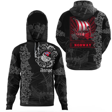Viking Clothing Viking Drakkar Norway Warship Gaiter Hoodie RLT12