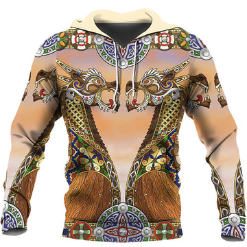 Viking Hoodie Drakkar Viking Ship Hoodie RLT12