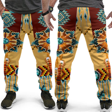 Native American Jogger Pants Dream Catchers Indigenous LT13